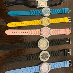 Assorted Colorful Geneva Watches
